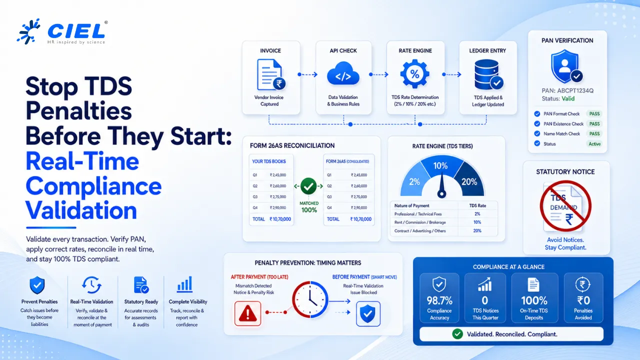How TDS compliance software prevents short deduction penalties, PAN mismatches & filing errors through real-time vendor rate validation.